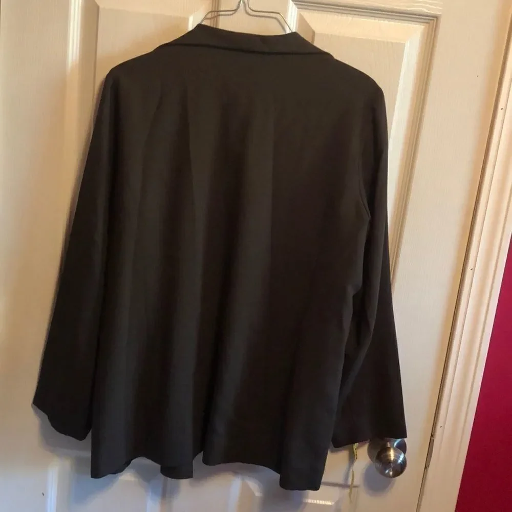 Eileen Fisher wool olive green blazer sz PM